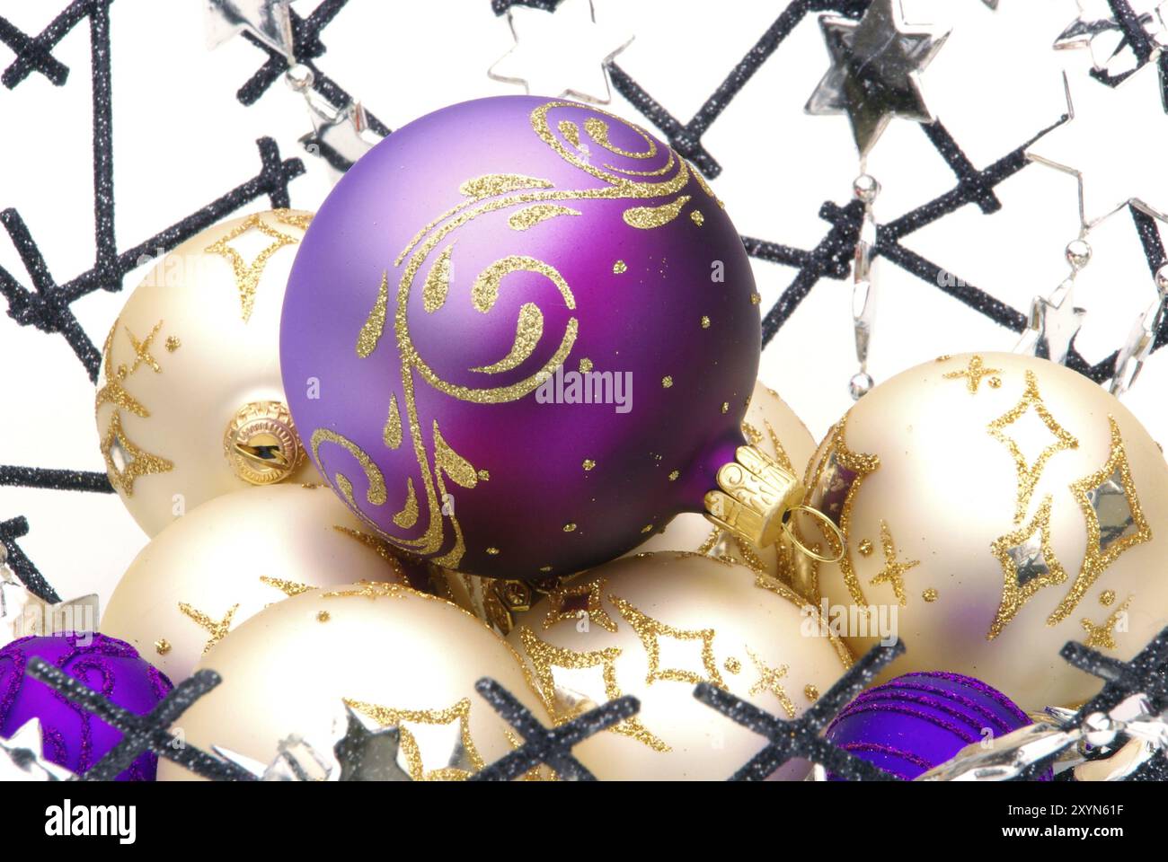 Weihnachtskugel in Schale, christmas ball in bowl 04 Stock Photo