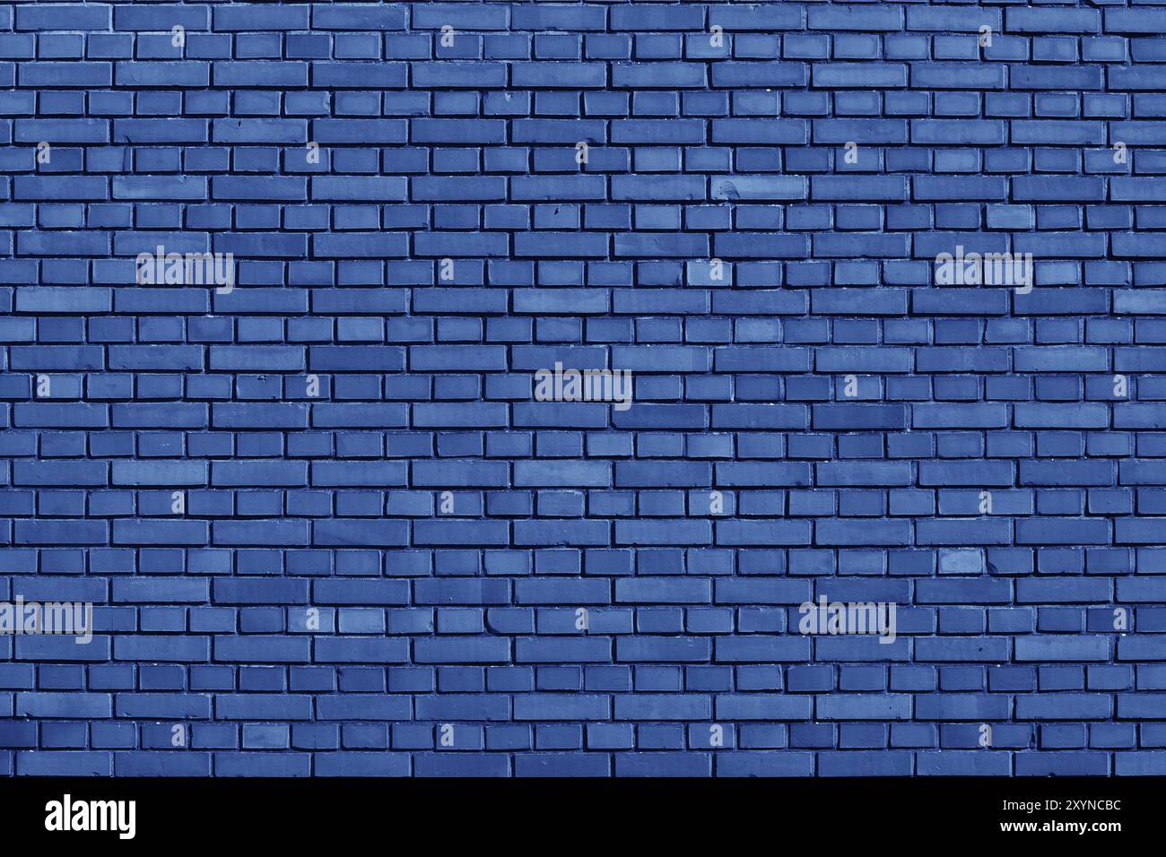 Nebulas Blue colored brick wall background Stock Photo