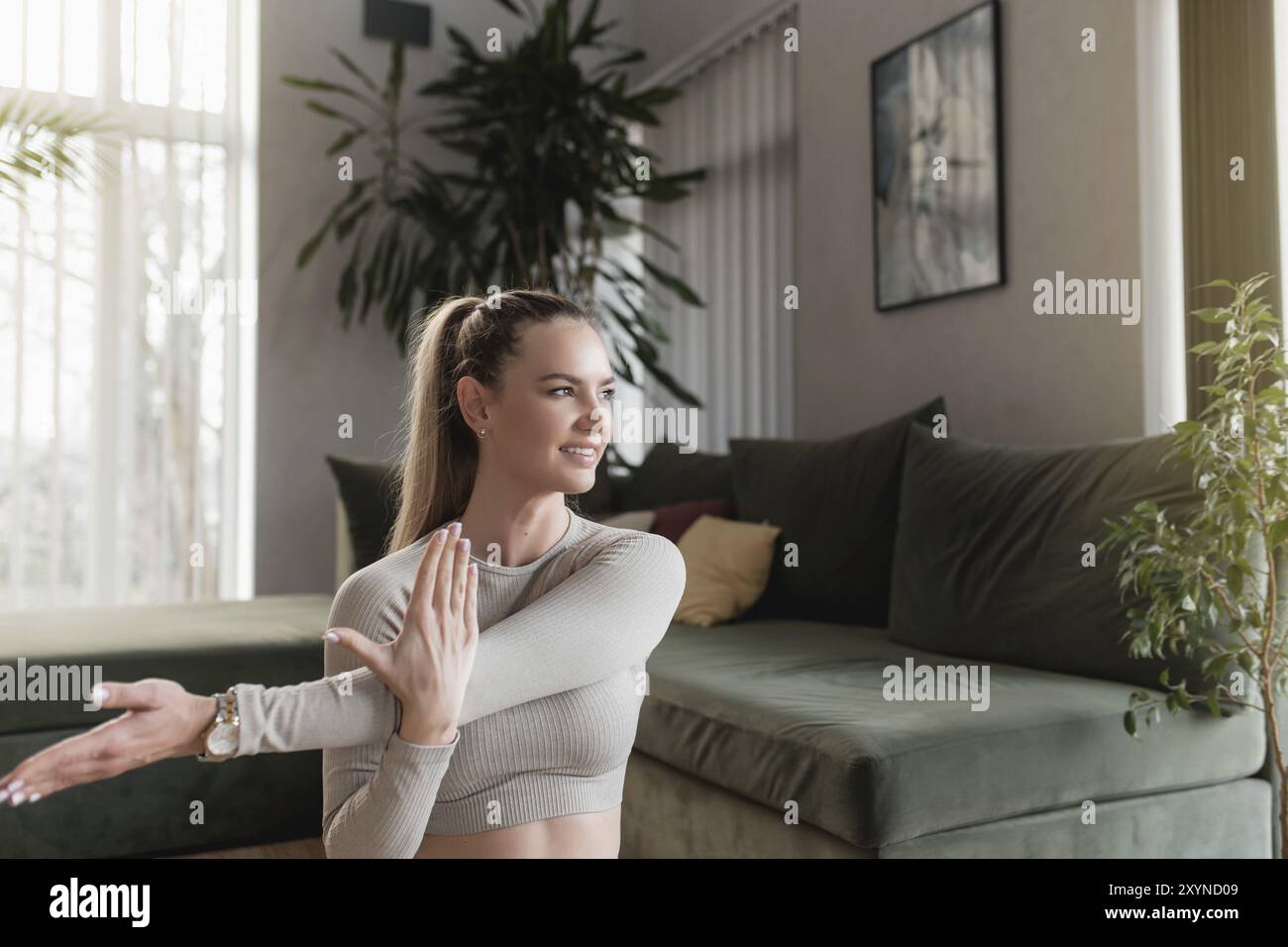 Happy girl doing photos view hi-res stock photography and images - Alamy