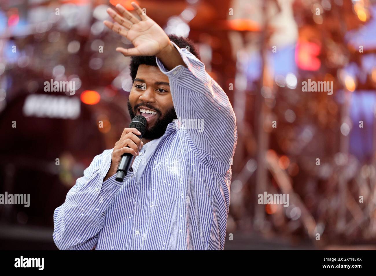 Khalid performs on NBC's Today show at Rockefeller Plaza on Friday, Aug ...