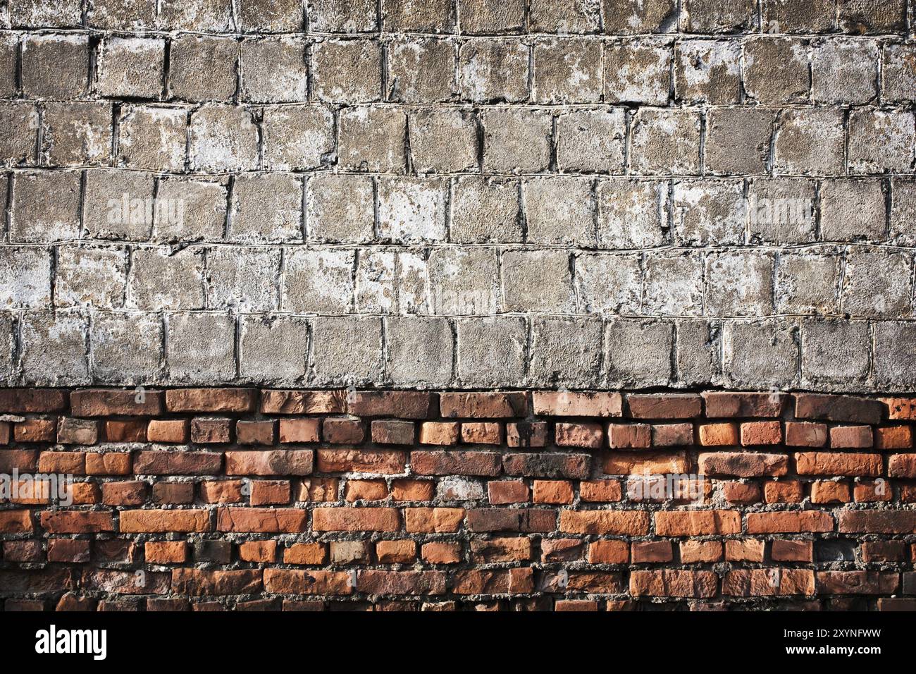Wall reddish bricks concrete hi-res stock photography and images - Alamy