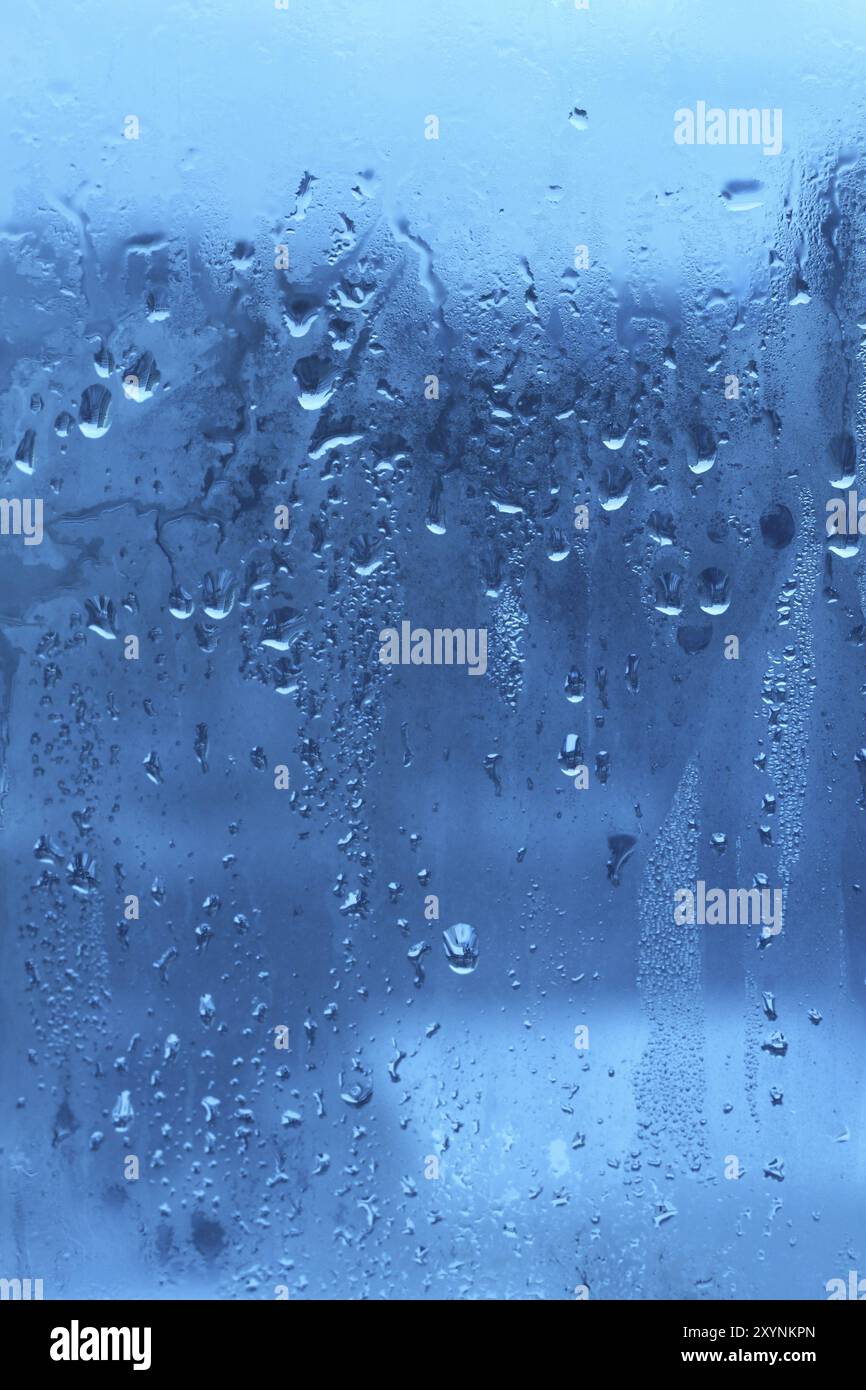 Natural water drop on the glass background Stock Photo - Alamy