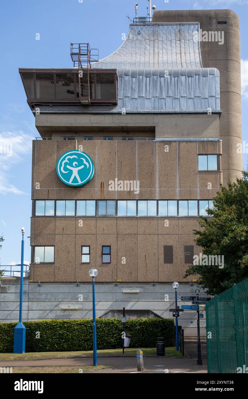 Environmental offices at Thames Barrier, New Charlton, London Stock Photo