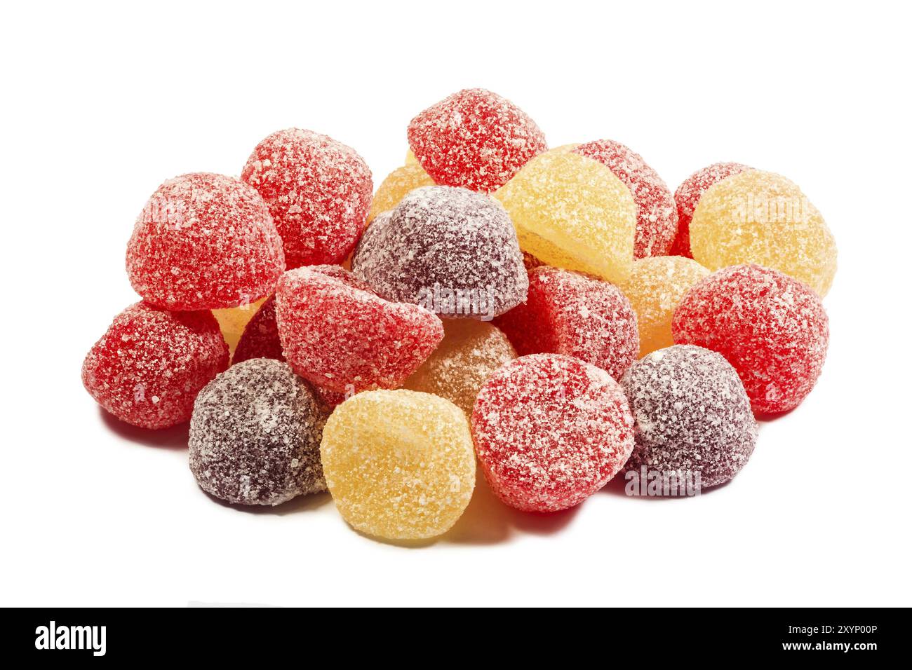Jelly candies on white background Stock Photo - Alamy