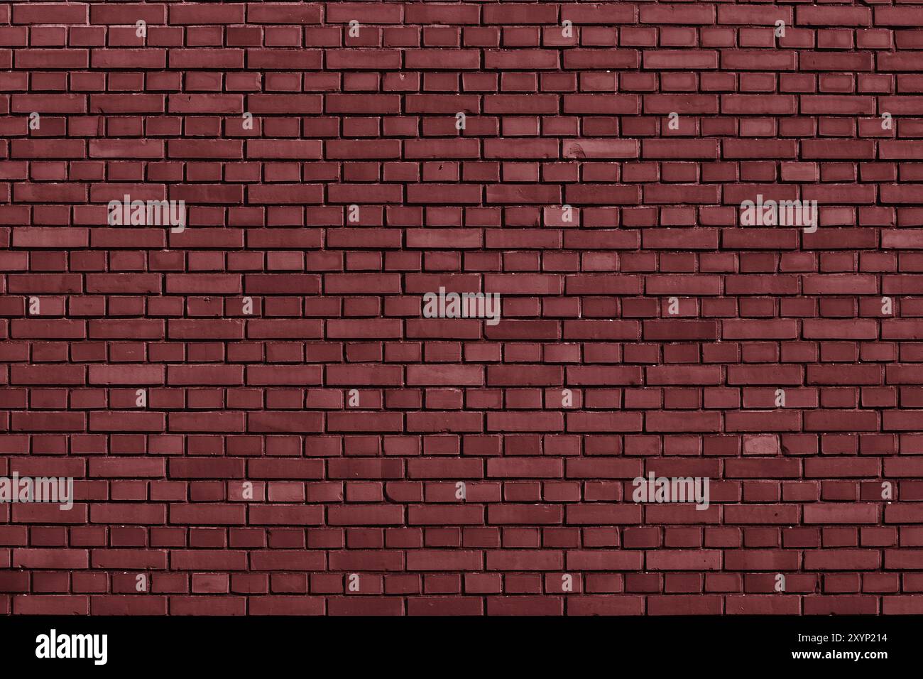 Red Pear colored brick wall background Stock Photo