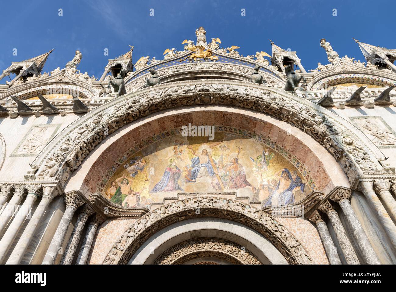 Basilica San Marco - St Mark's Cathedral - St Mark's Square, St Mark's Basilica Venice Italy Stock Photo