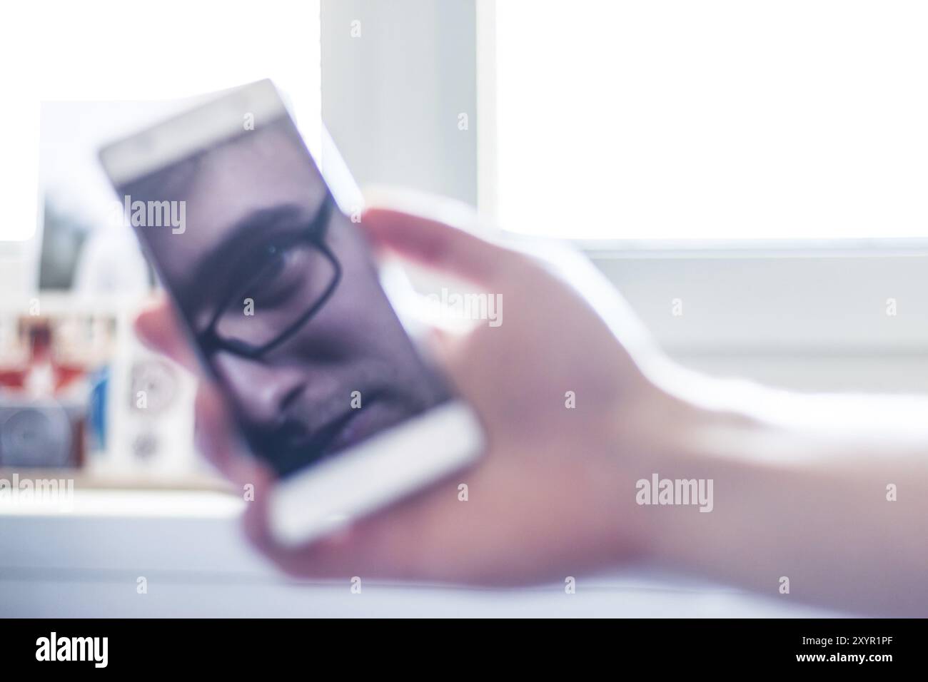 Reflections on a screen hi-res stock photography and images - Alamy