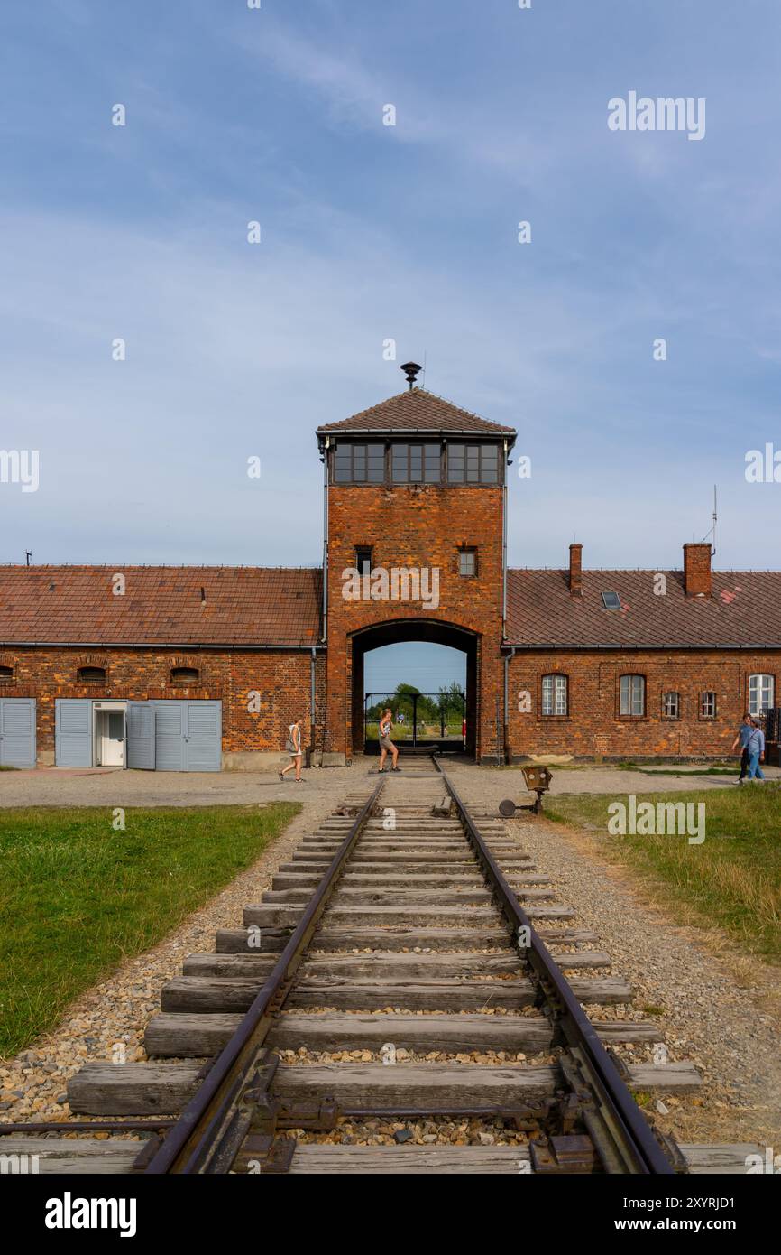 Auschwitz concentration camp in Oswiecim, Poland Stock Photo