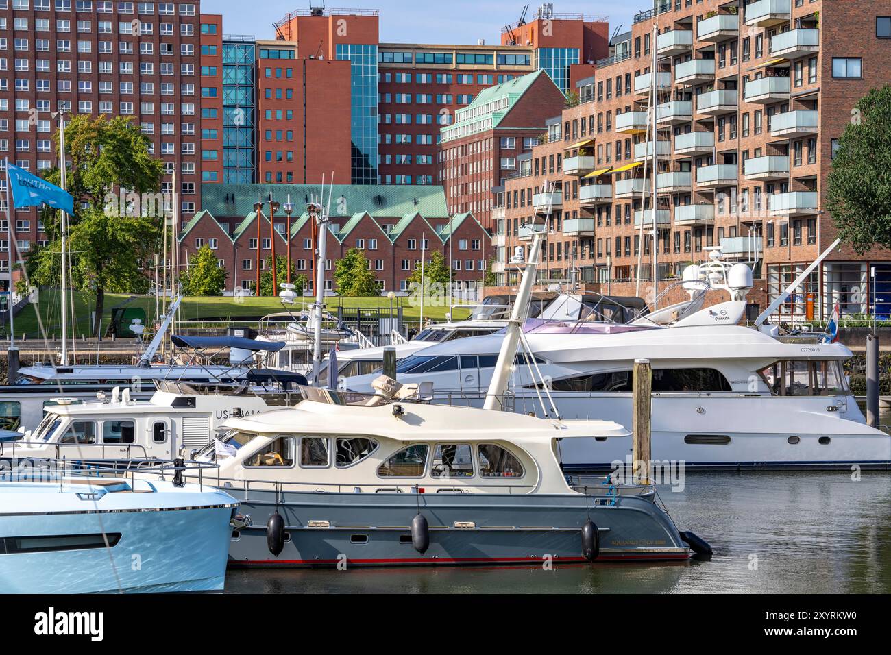 Curated visual reference: Fresh Look at Rotterdam Marina Behind Residential High Rise Buildings At