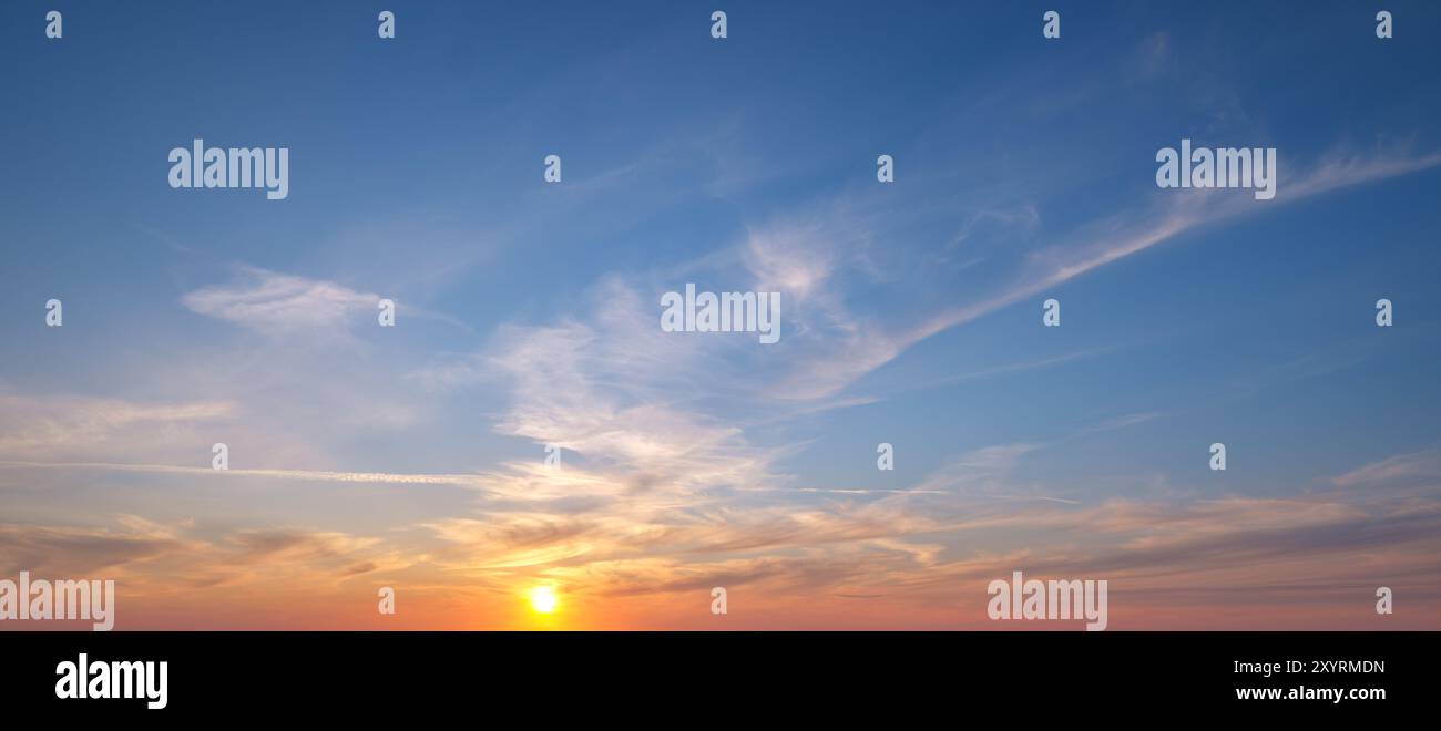 Sunset sky background Stock Photo - Alamy