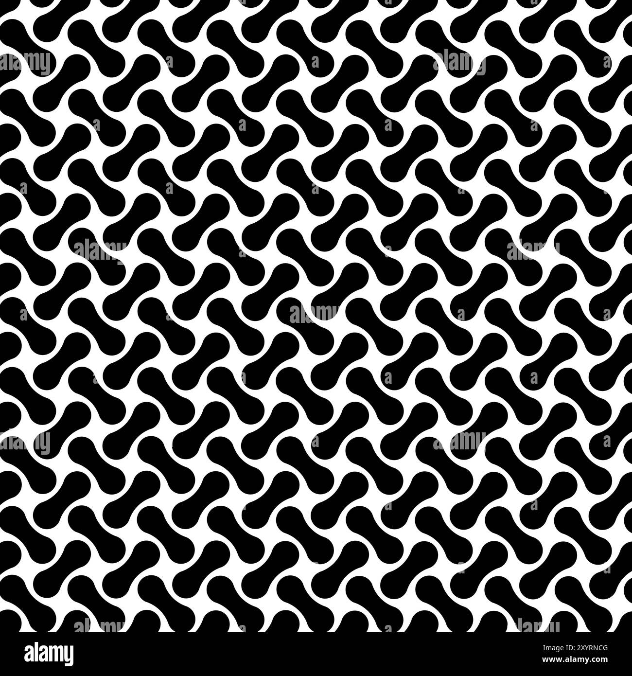 Black And White Retro Sixties Seventies Background Pattern Stock Photo