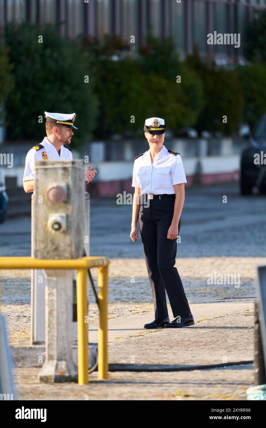 Marin. Spain. 20240829, Crown Princess Leonor attends her first day at