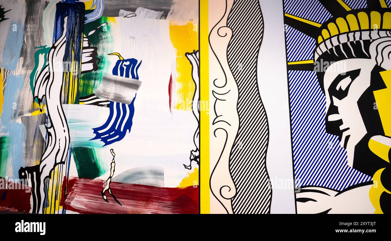painting by Roy Lichtenstein called Painting with Statue of Liberty ...