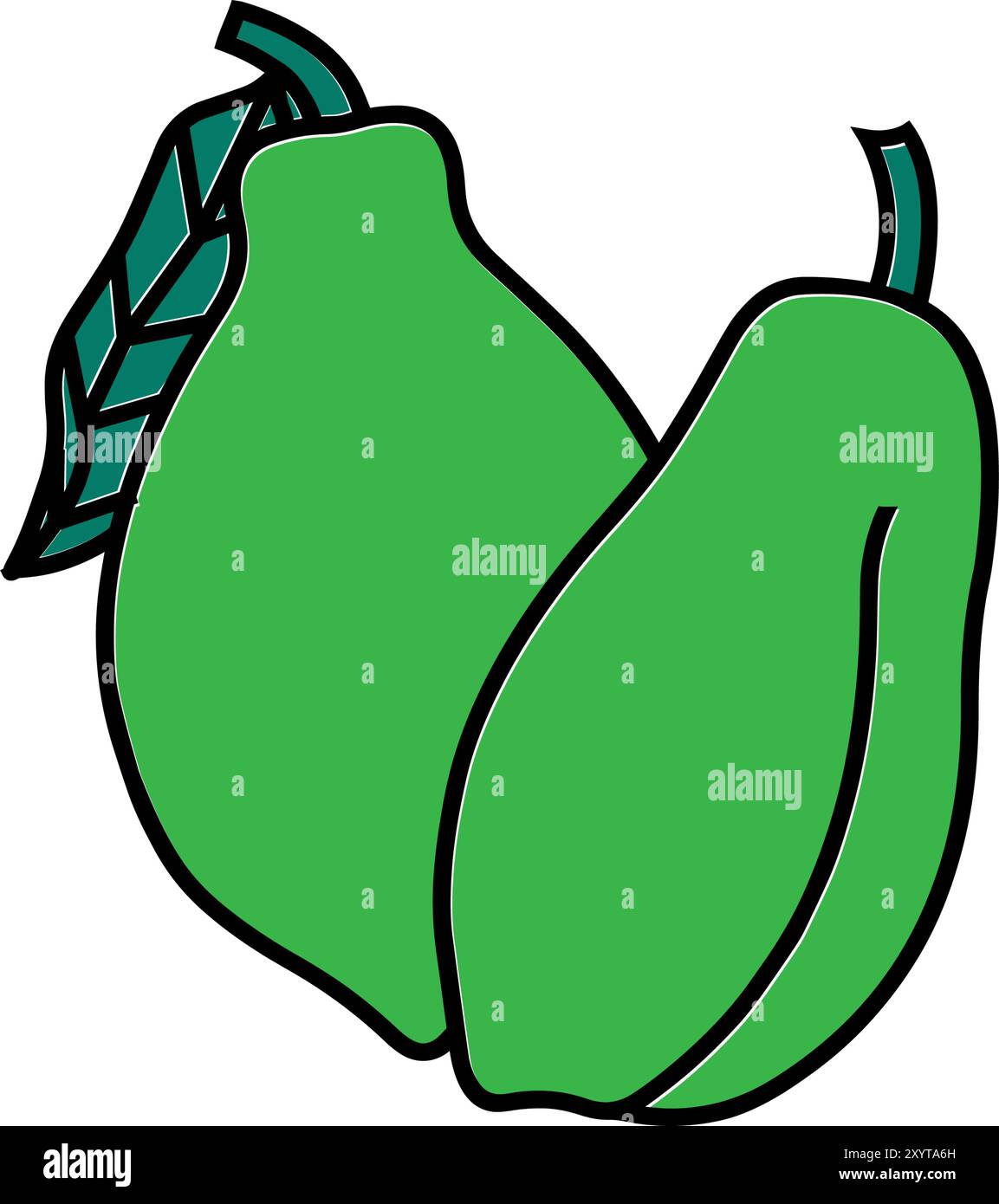 ripe papaya fruit icon Stock Vector