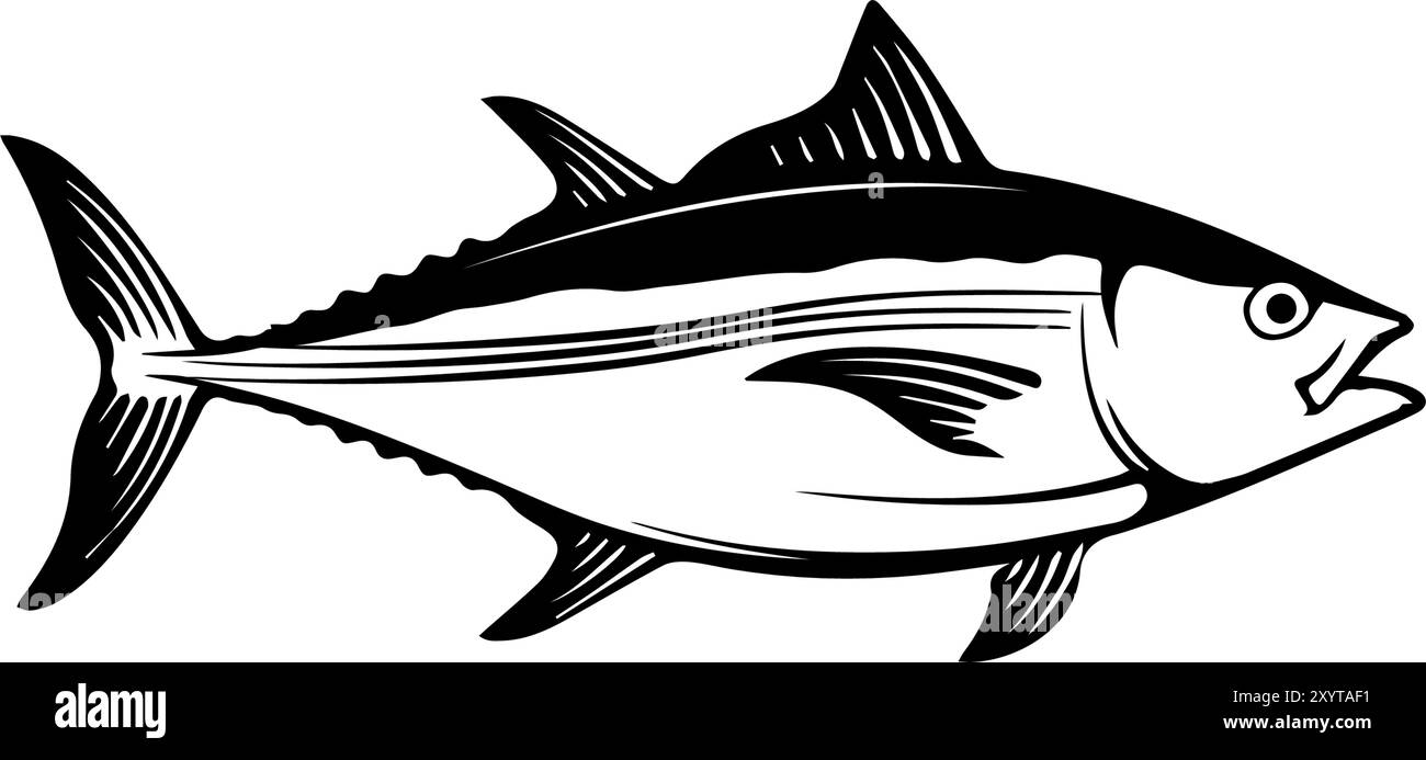 vector icon of tuna or tuna fish, vectors illustration Stock Vector ...