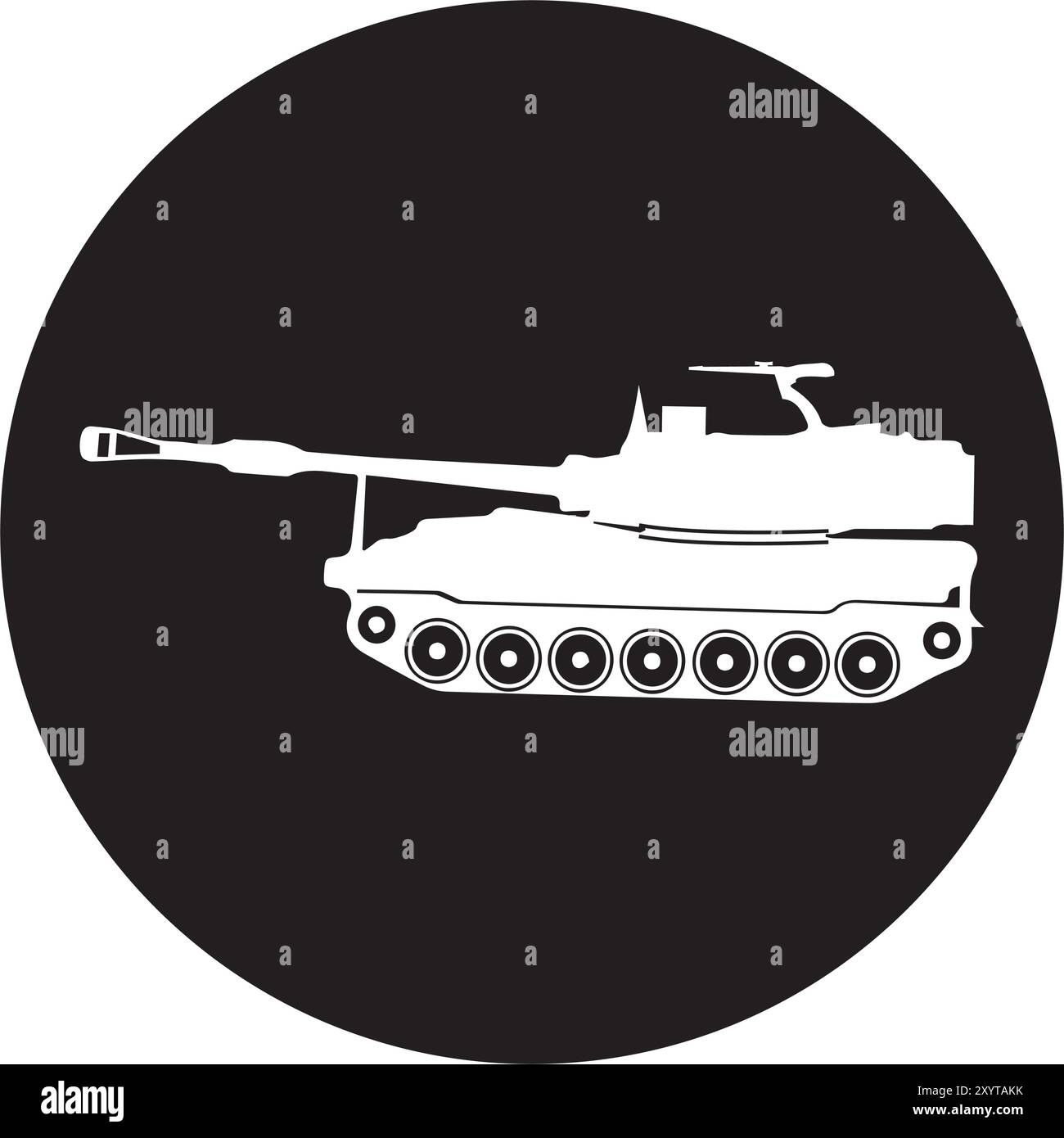 armored tank vector illustration symbol design Stock Vector