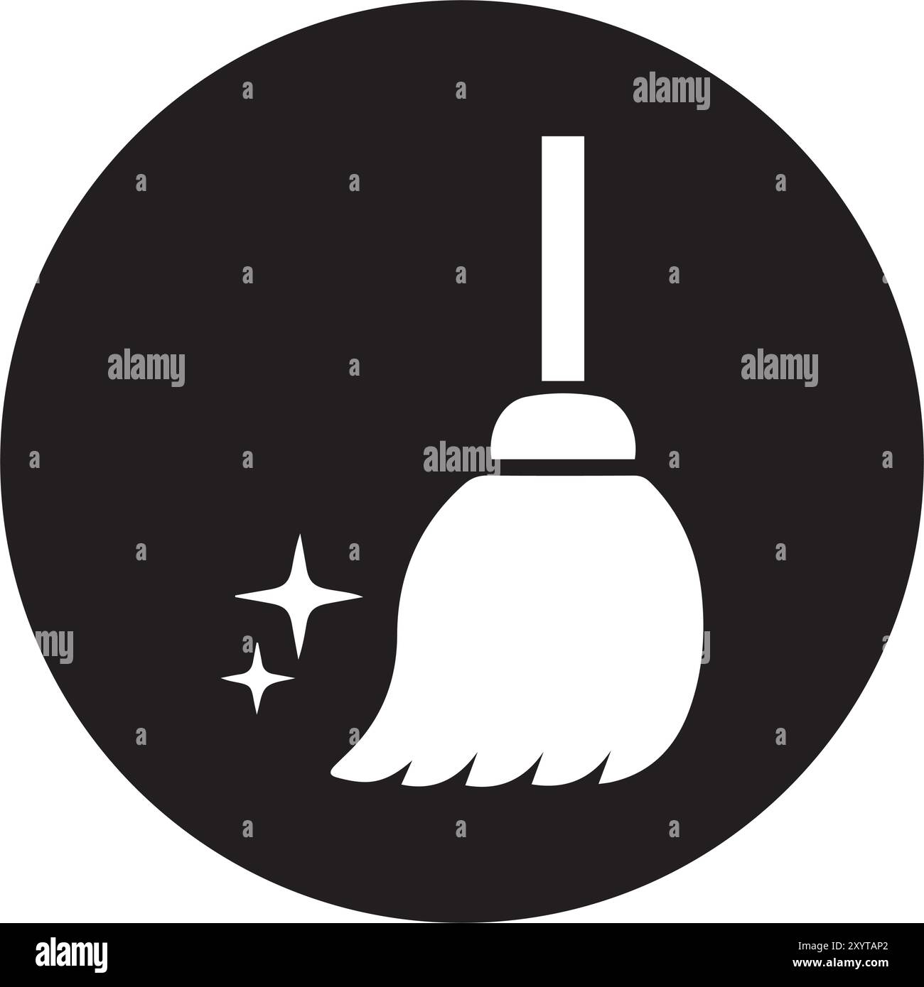 Woman flying broomstick Stock Vector Images - Alamy