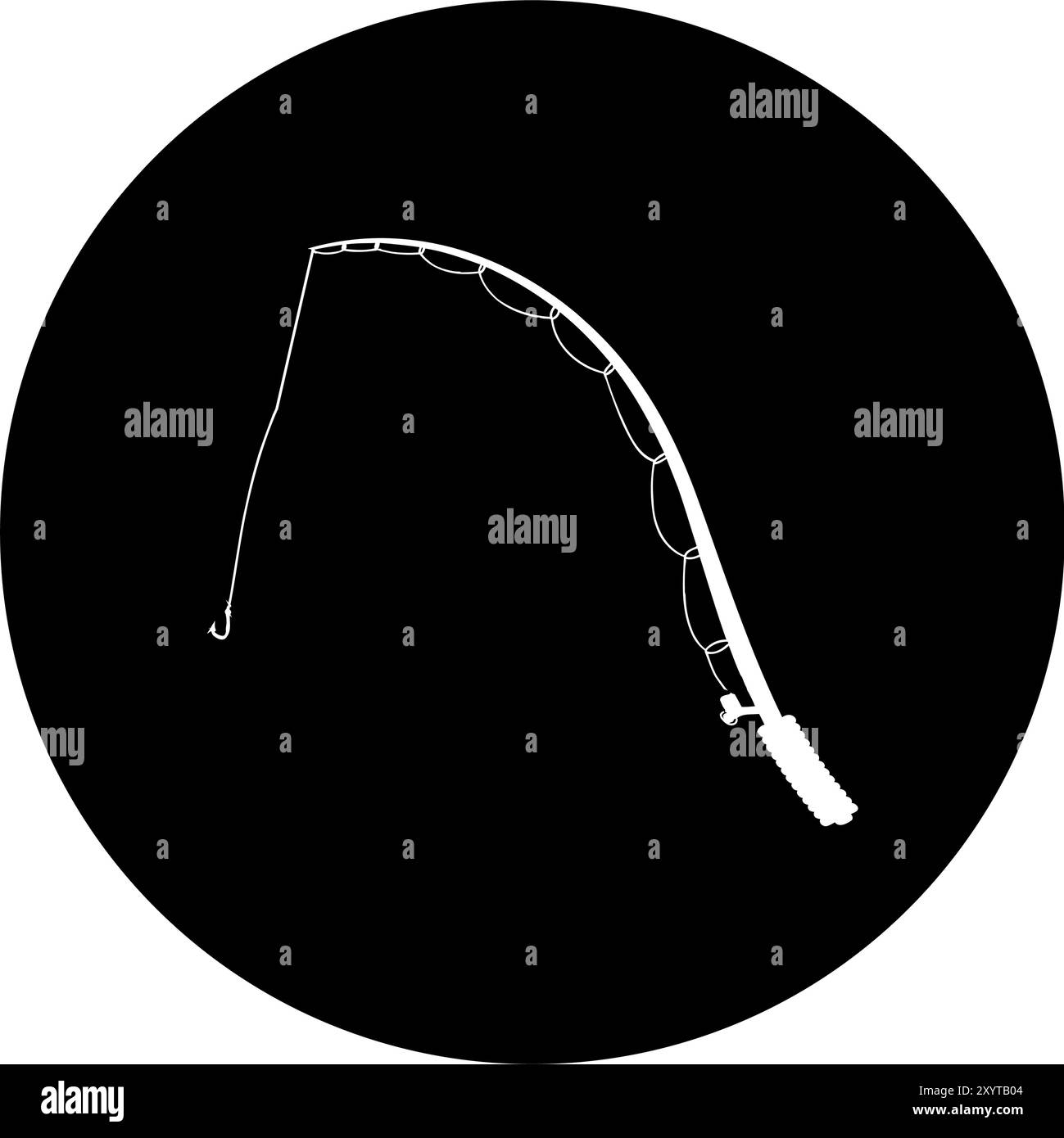 fishing vector icon illustration symbol Stock Vector