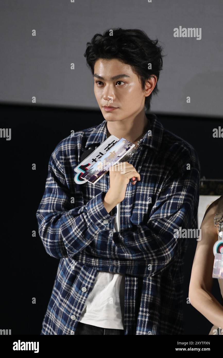 Chinese actor Ding Yuxi attends an activity in Beijing, China. 28th Aug ...