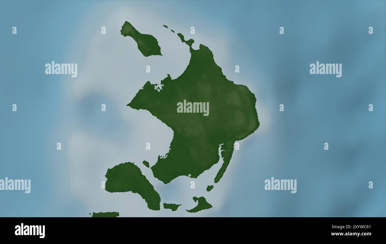 Duke Of York Island In The Bismarck Sea On A Colored Elevation Map Duke Of York Island In The Bismarck Sea On A Colored Elevation Map 2XYWC61 