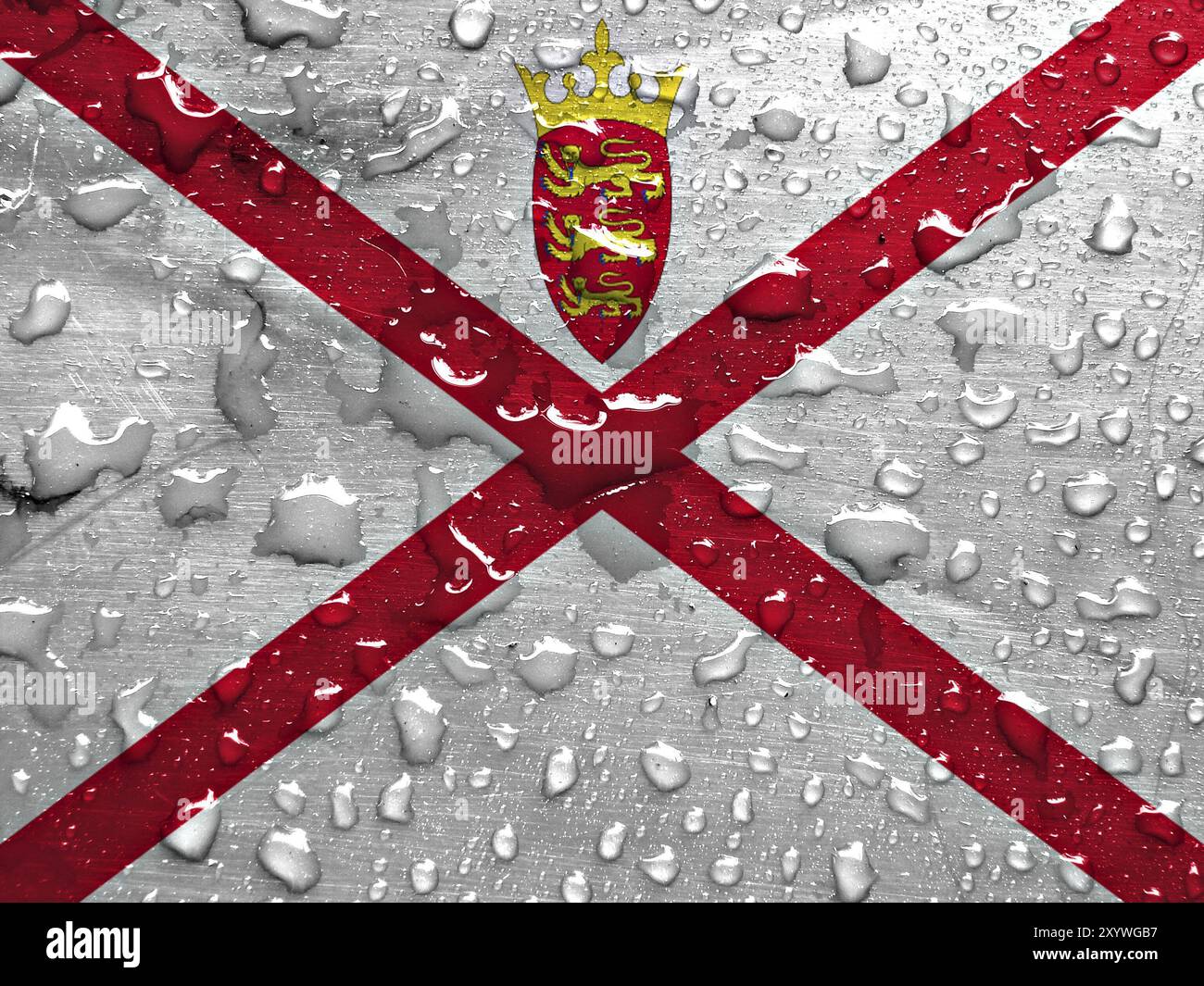 Jersey channel islands flag hi-res stock photography and images - Alamy