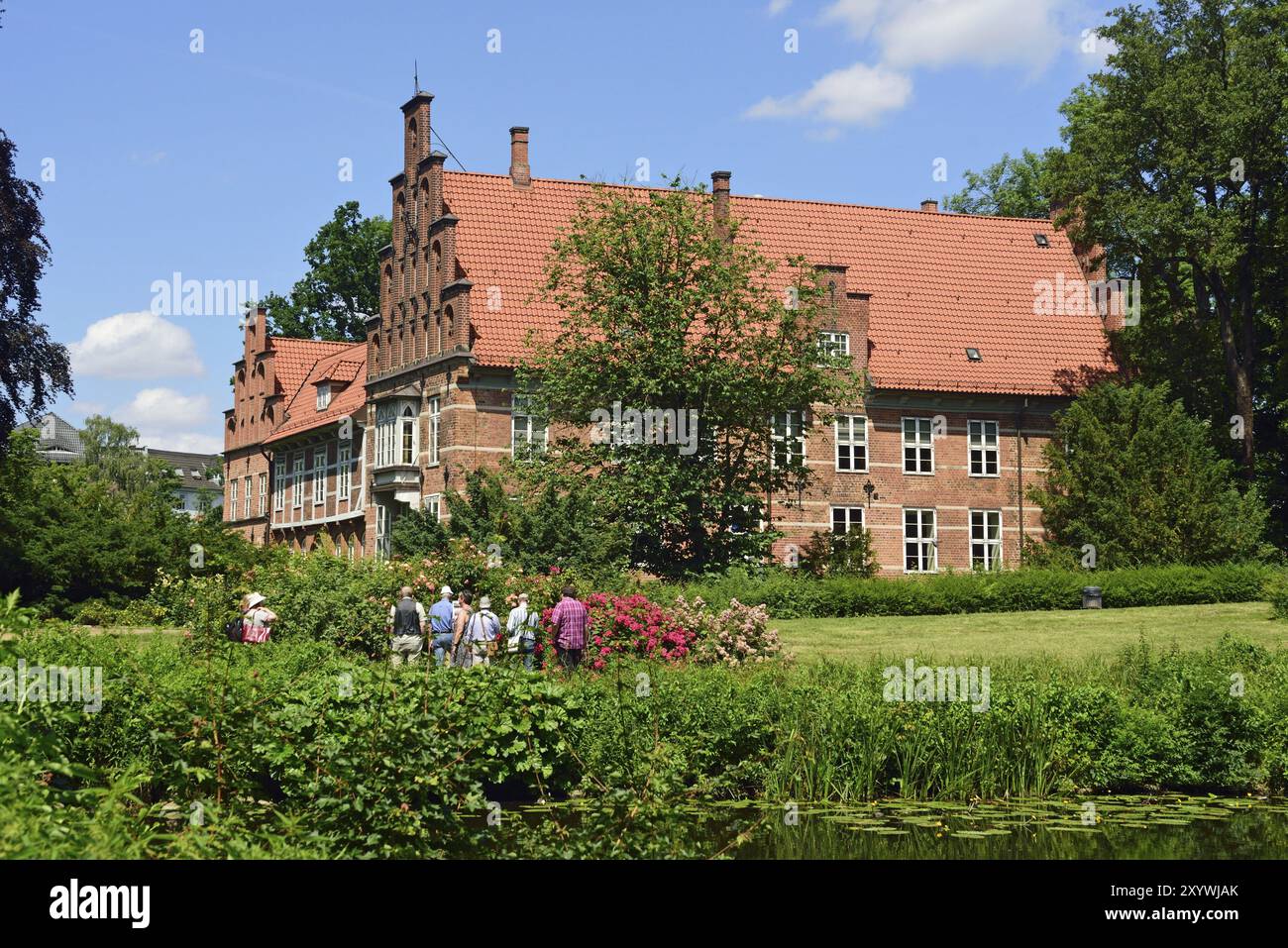 Europe, Germany, Hamburg, Bergedorf district, Bergedorf Castle from the ...