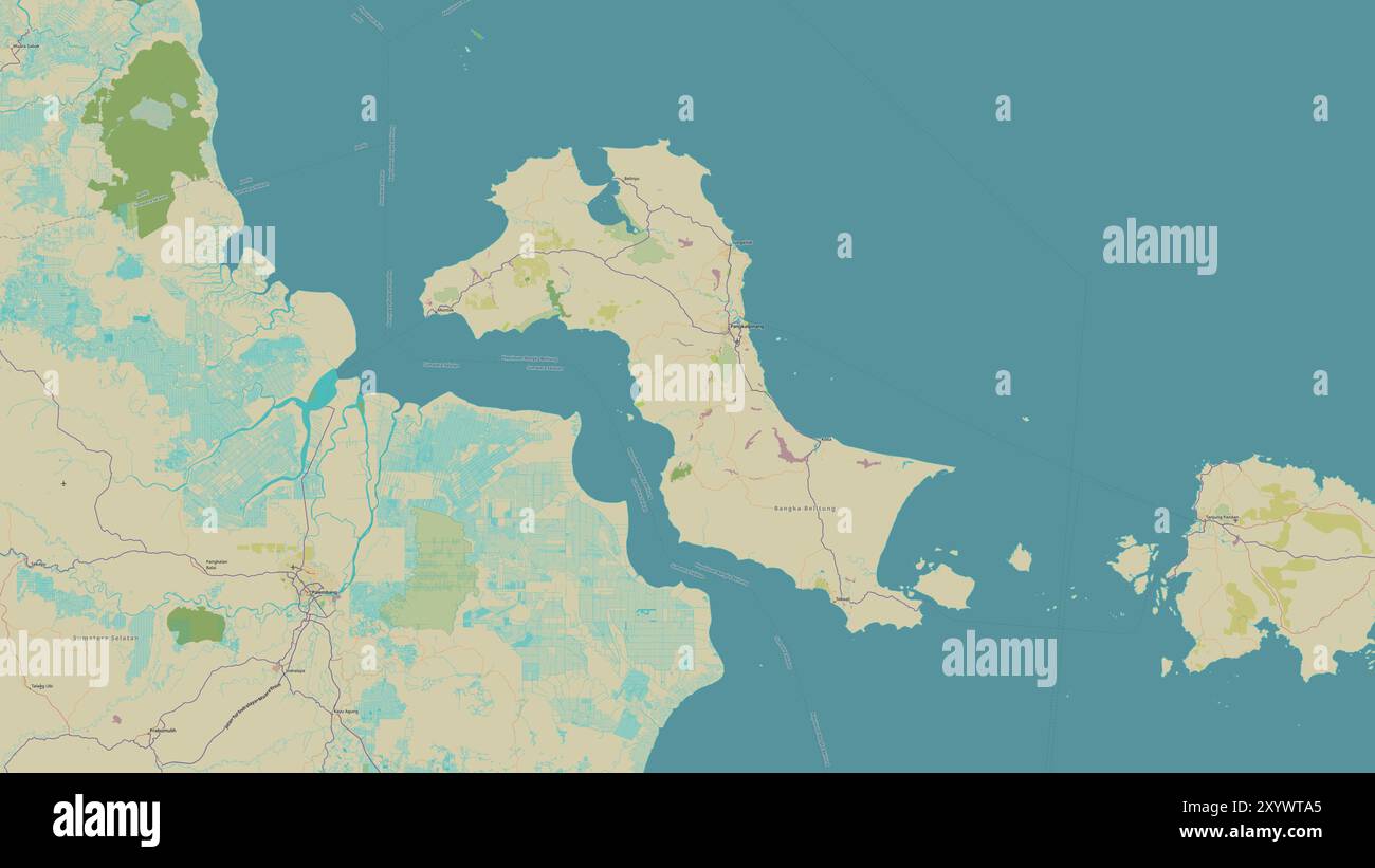 Bangka map hi-res stock photography and images - Alamy