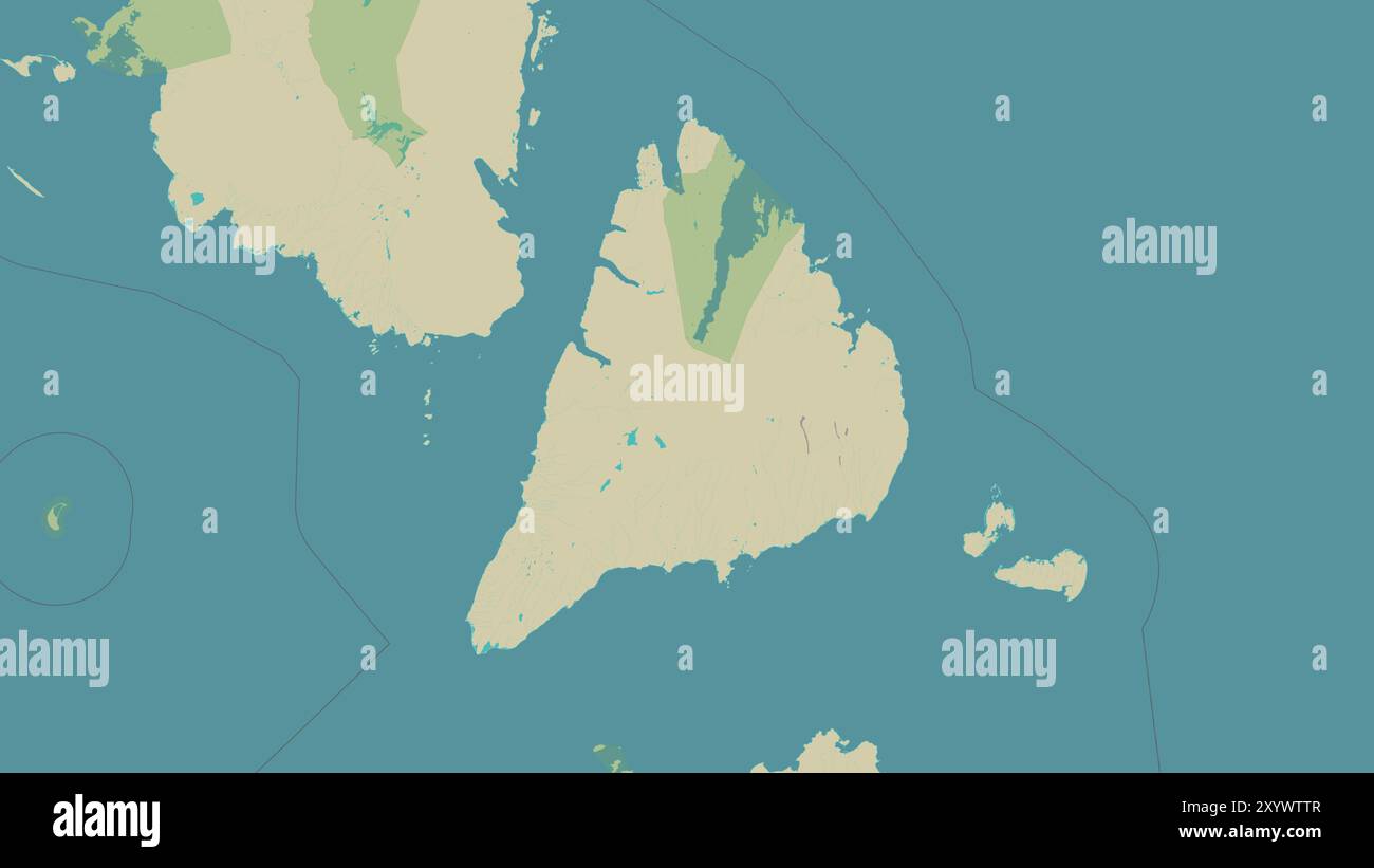 Bolshevik Island in the Kara Sea on a topographic, OSM Humanitarian ...