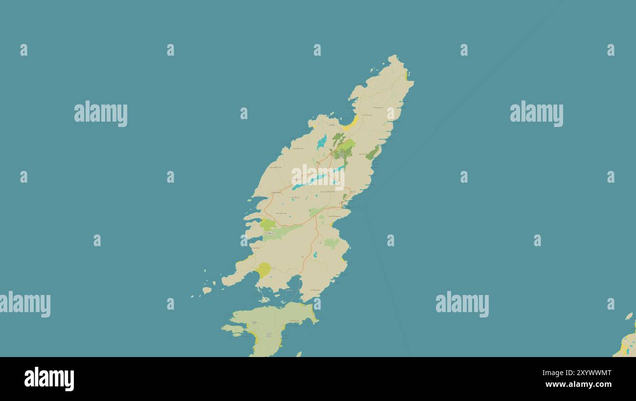 Colonsay Island in the Inner Seas off the West Coast of Scotland on a ...