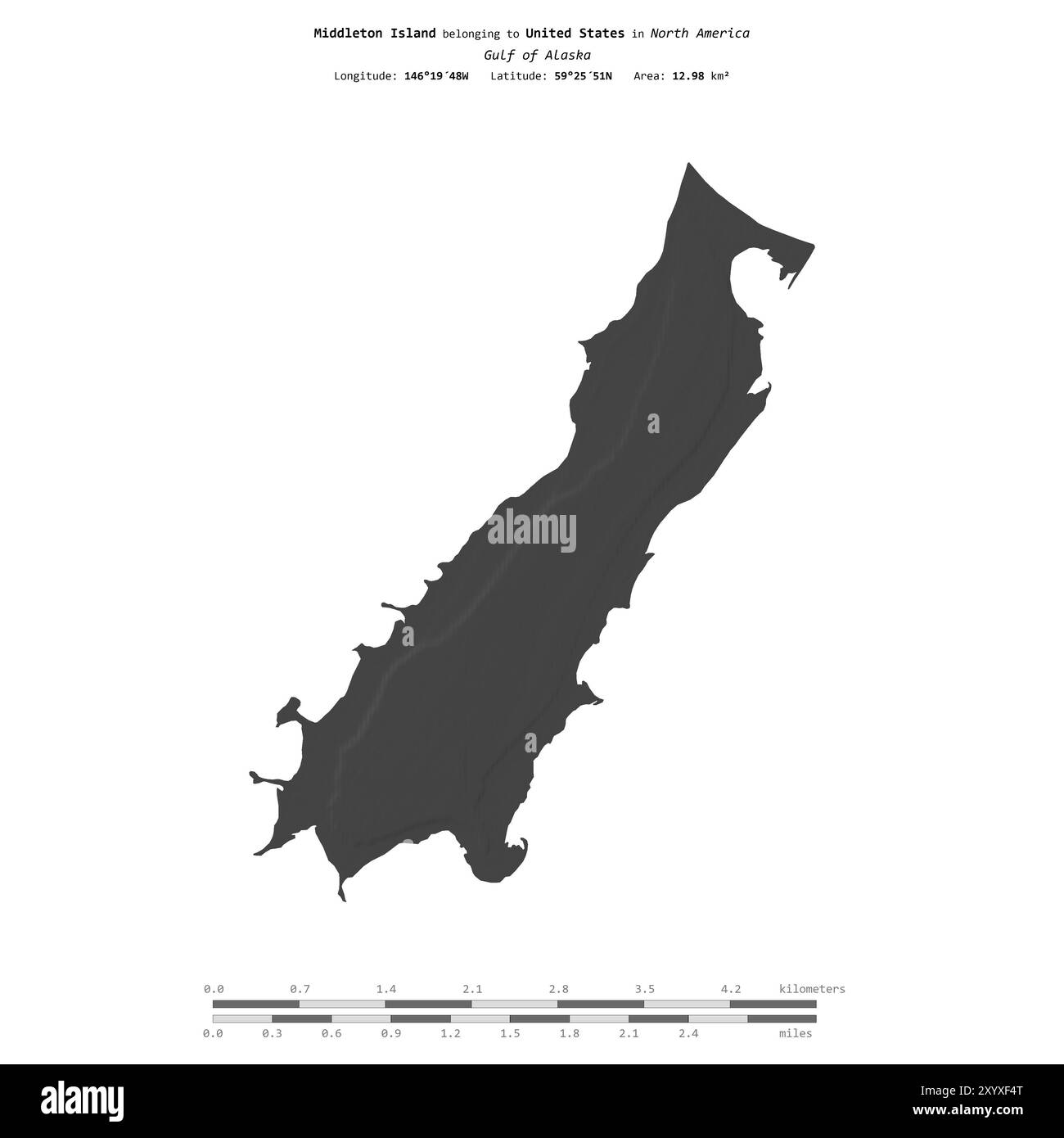 Middleton Location Middleton Island in the Gulf of Alaska, belonging to United States ...
