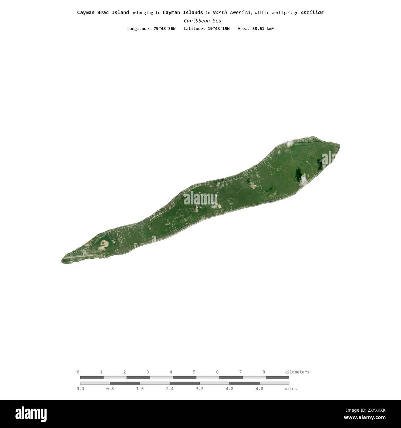 Cayman brac map hi-res stock photography and images - Alamy