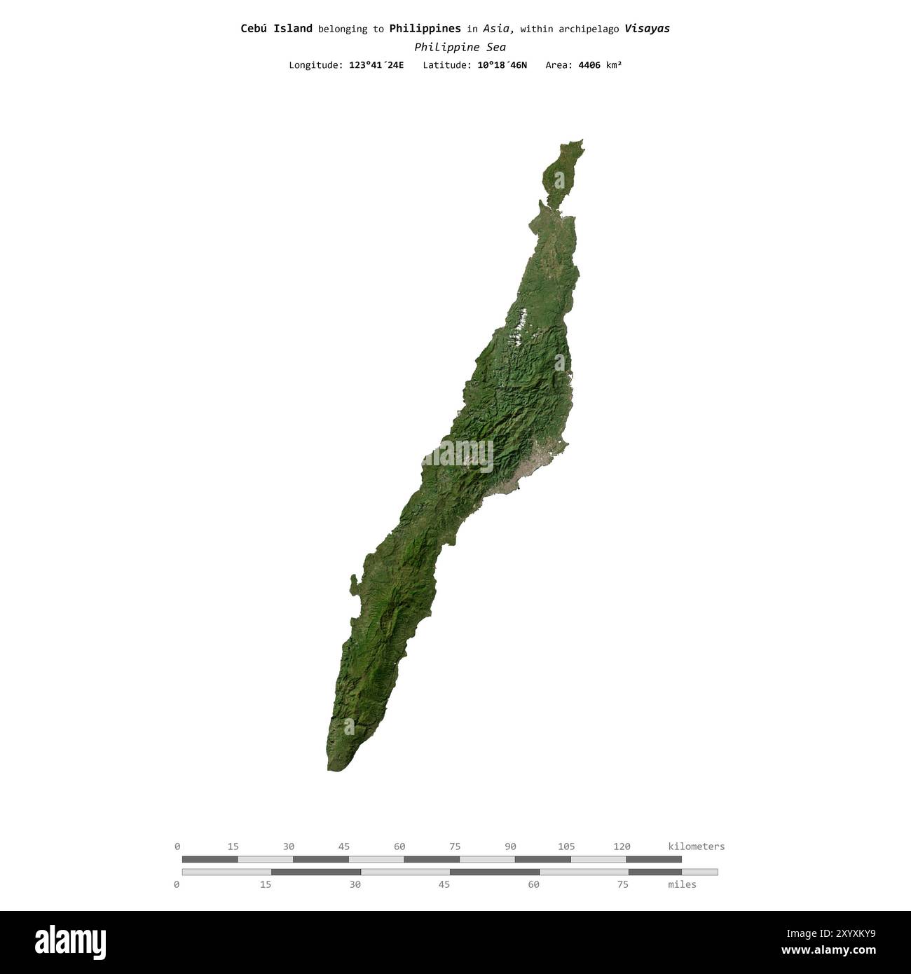 Satellite Location Map Of Cebu