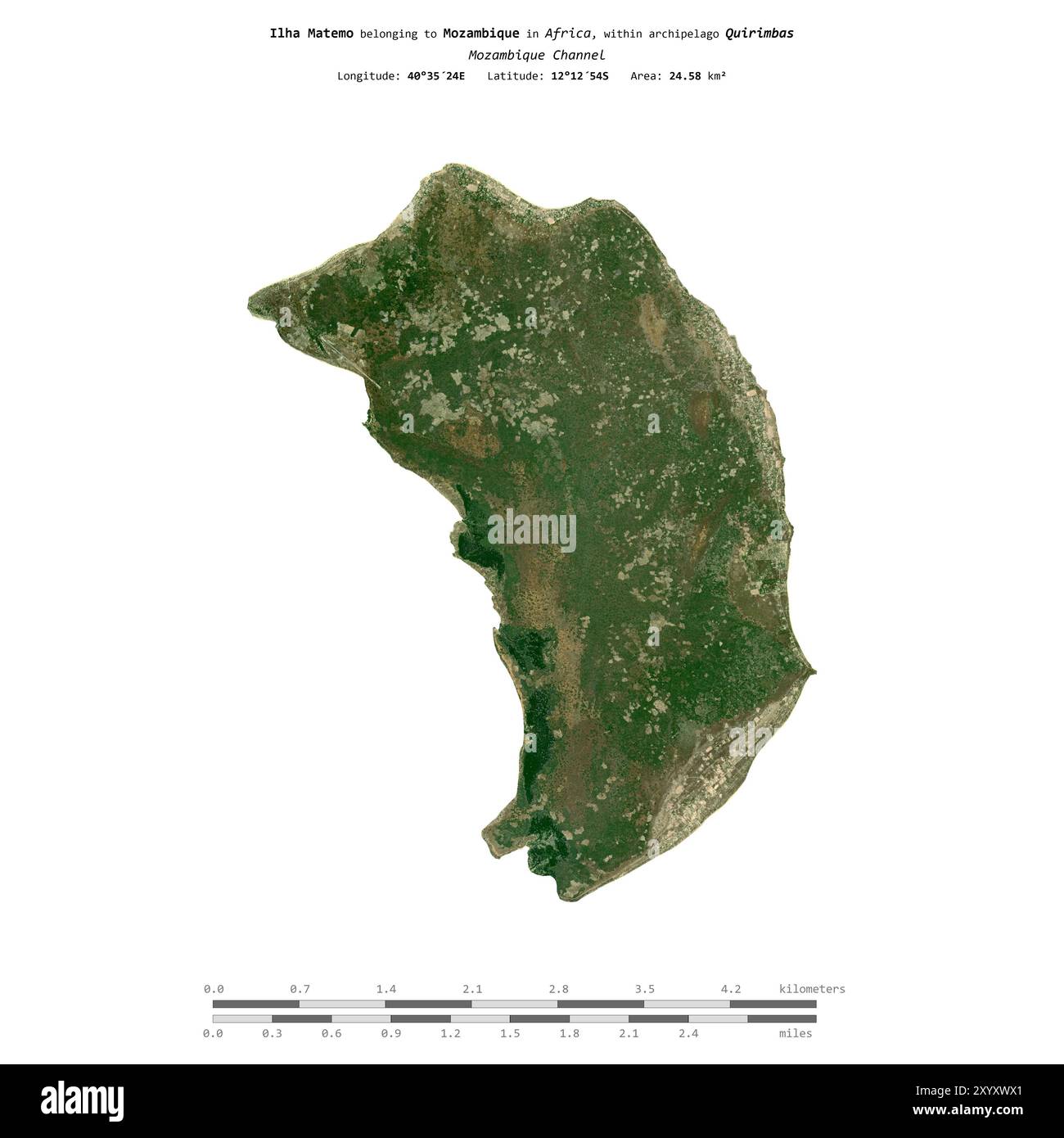 Ilha Matemo in the Mozambique Channel, belonging to Mozambique ...