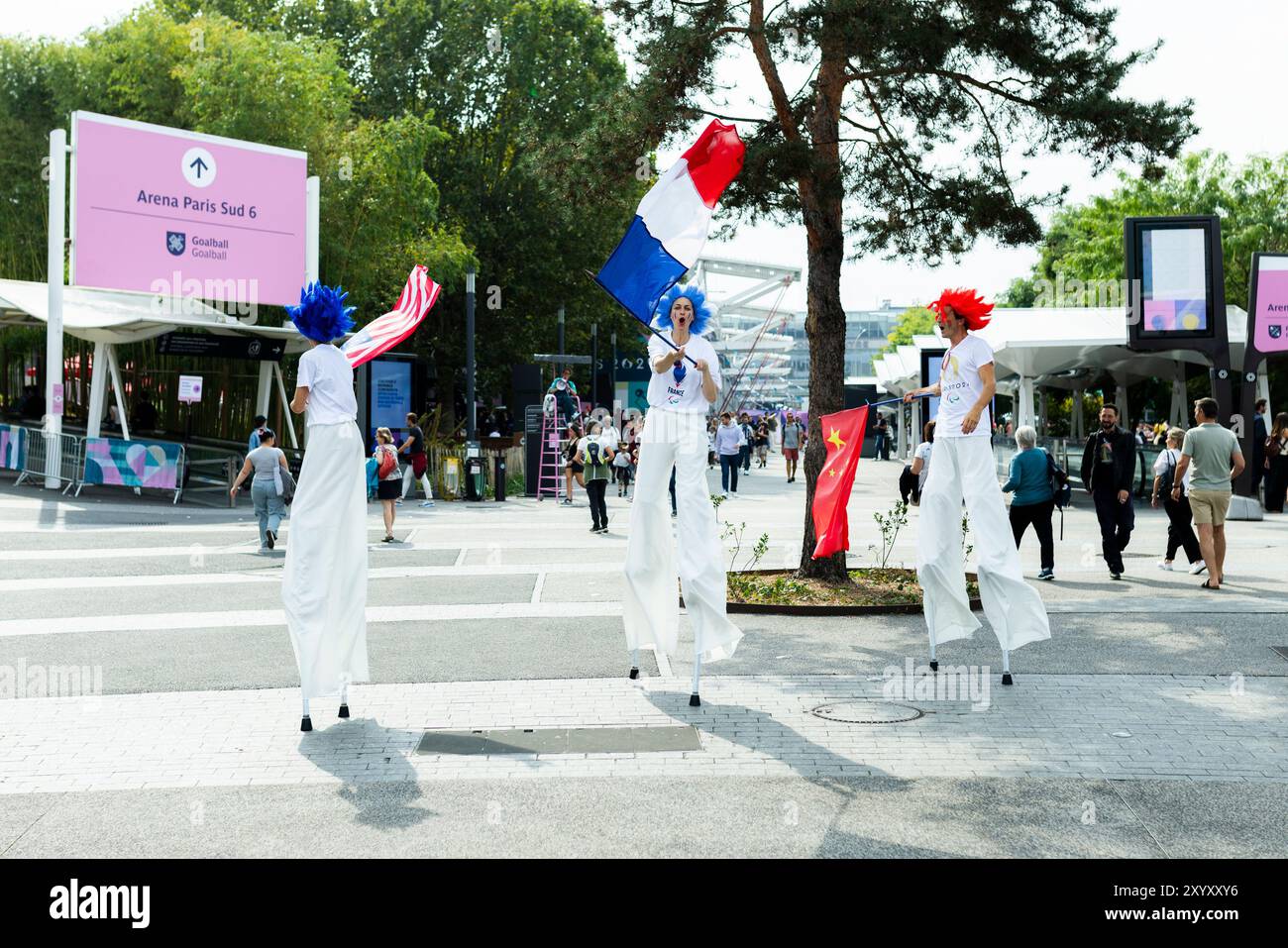 PARIS, FRANCE - AUGUST 31: Feature pictures seen prior the para table tennis of the Paris 2024 Summer Paralympic Games at South Paris Arena on August 31, 2024 in Paris, France. (Photo by Mika Volkmann  ) Credit: Mika Volkmann/Alamy Live News Stock Photo