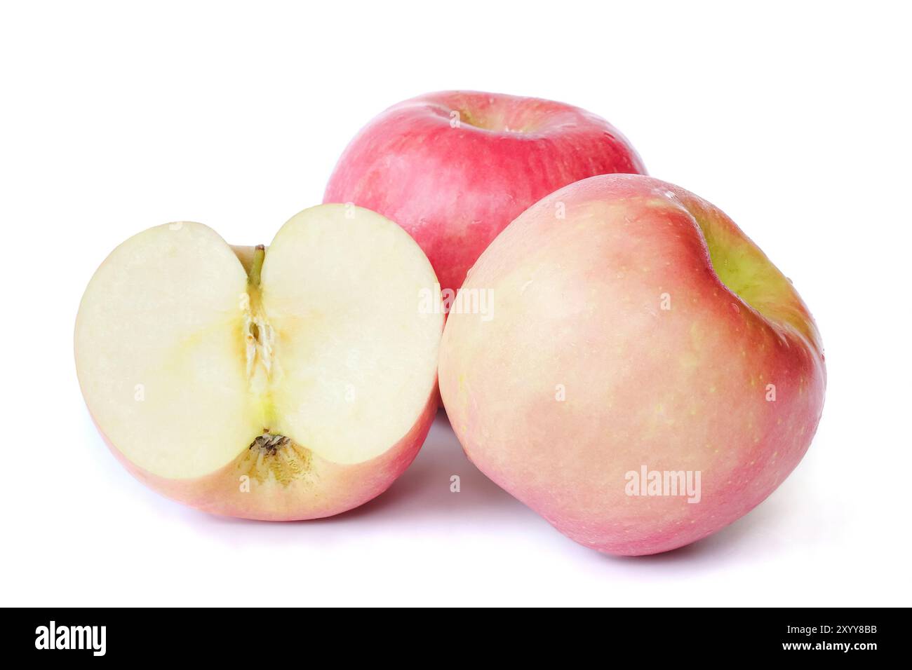 Apple close up isolated on white background. Stock Photo