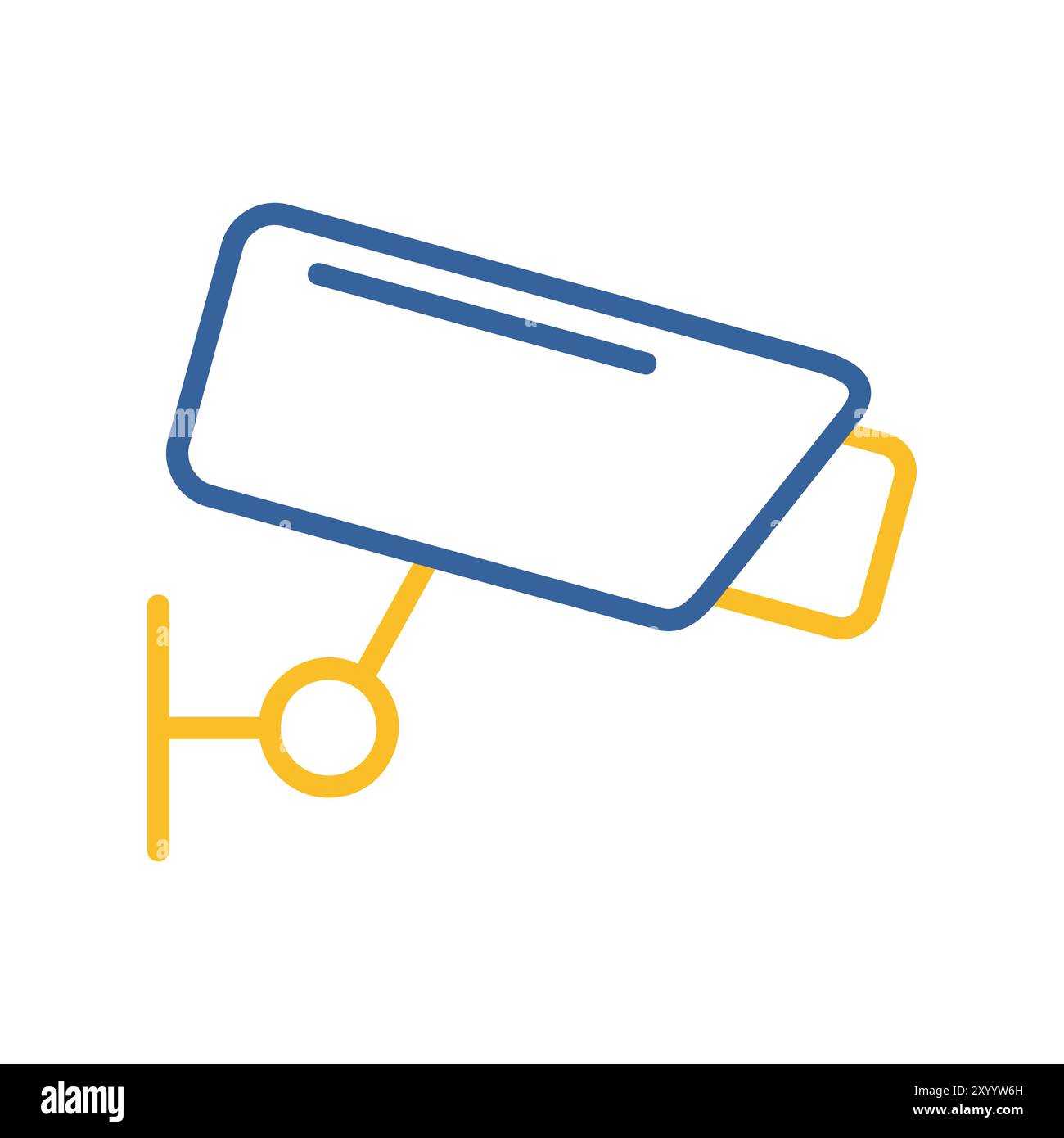 Cctv camera vector icon on white background. Security sign. Graph ...