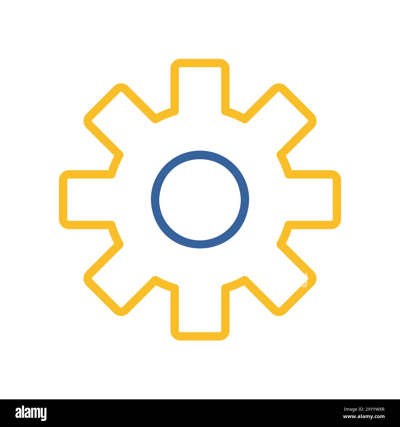 Settings icon with additional gears symbol. Security sign. Graph symbol ...