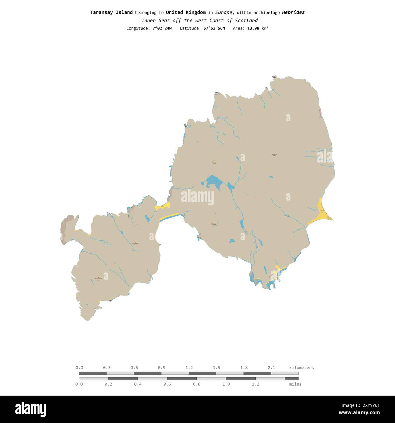 Taransay Island in the Inner Seas off the West Coast of Scotland