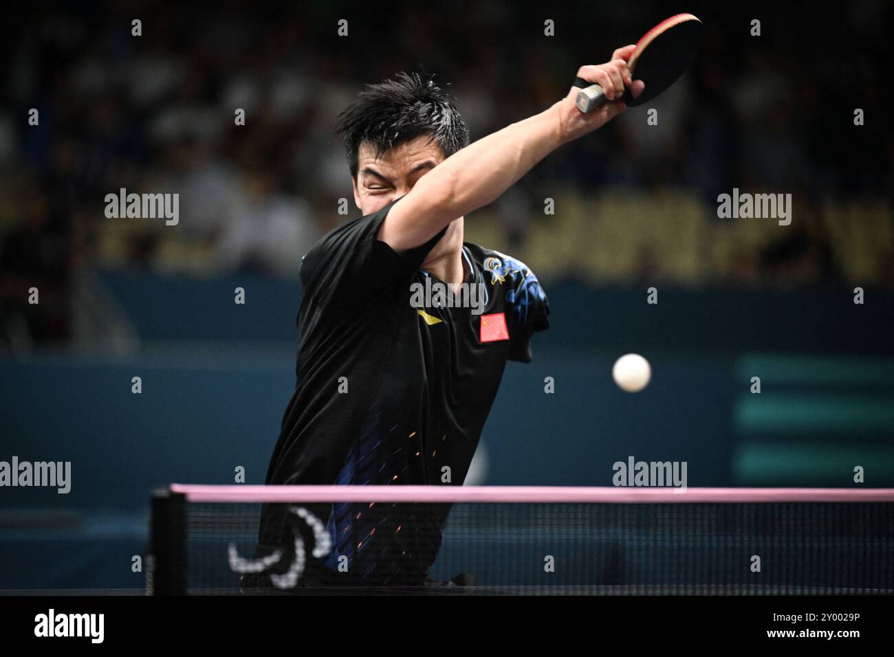 Chinese player Zhao Shuai at the Paralympic Games in para-table tennis ...