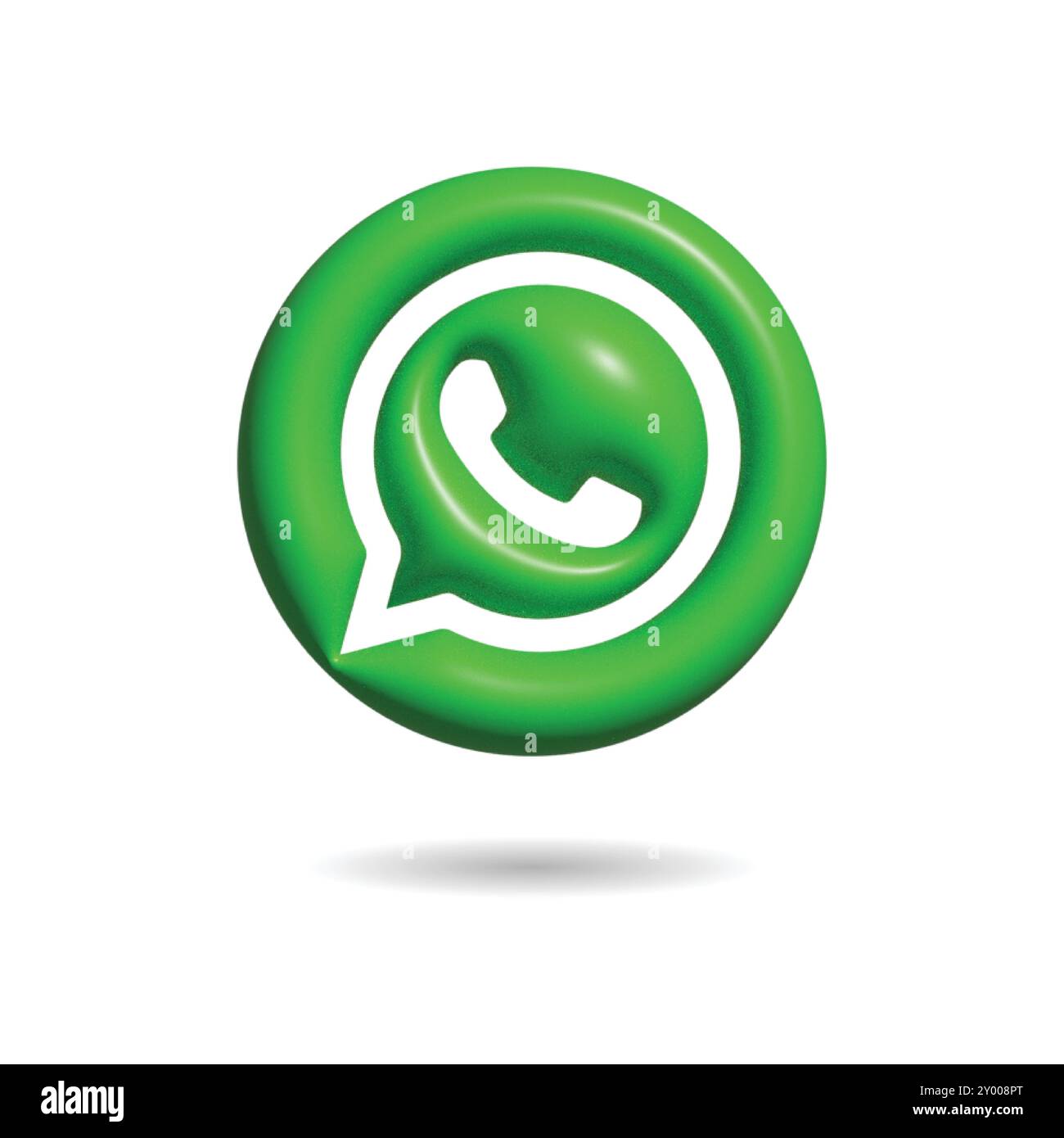 Whatsapp 3D Icon Stock Vector