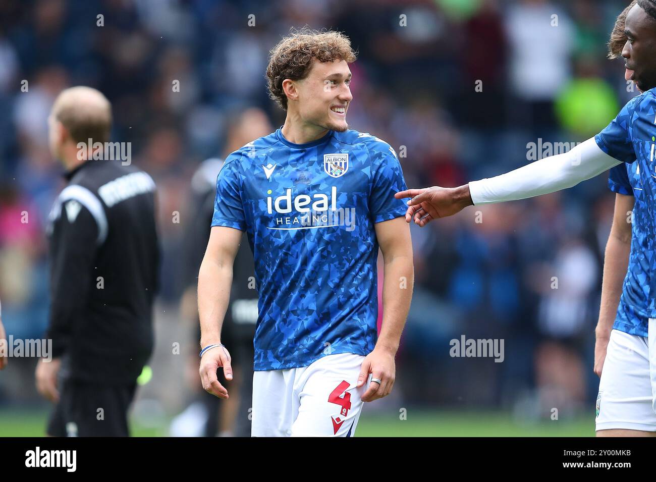 Callum Styles of West Bromwich warming up during the Sky Bet Championship match between West Bromwich Albion and Swansea City Credit: MI News & Sport /Alamy Live News Stock Photo