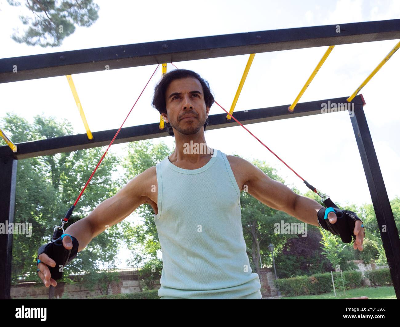 Red Ropes Men Guy ropes hi-res stock photography and images - Alamy