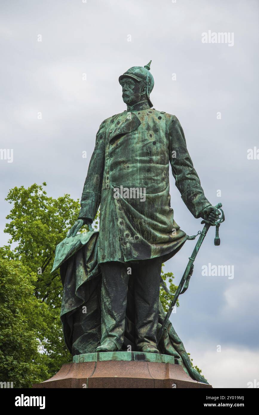 Statue of the Prussian statesman Otto von Bismark Stock Photo