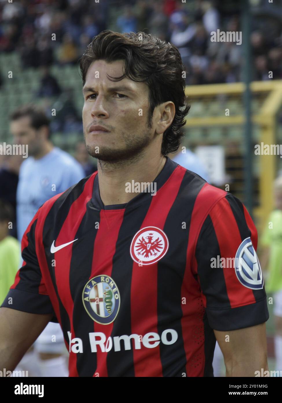 Paraguayan footballer Nelson Valdez Eintracht Frankfurt DFB Pokal at FC Viktoria Berlin 16.8.14 Stock Photo