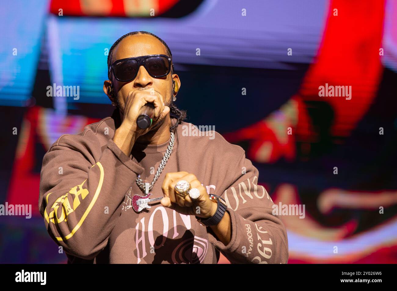 Rapper Ludacris performing at Pacific Coliseum, Vancouver BC, Canada on ...