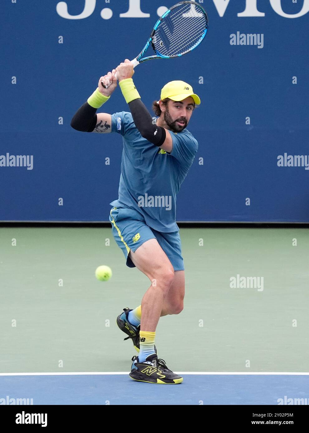 August 31, 2024: Jordan Thompson (AUS) defeated Matteo Arnaldi (ITA) 7-5 in the first set, at the US Open being played at Billie Jean King National Tennis Center in Flushing, Queens, NY. © Grace Schultz/CSM Stock Photo