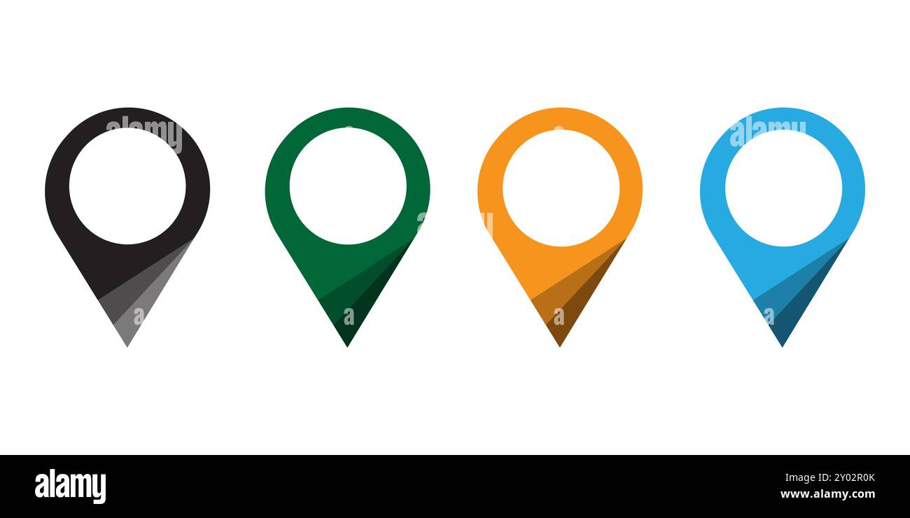 Location pin. Map pin flat icon vector design Stock Vector Image & Art ...