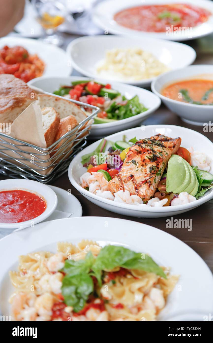 Entrees In Meal Entrees restaurant hi-res stock photography and images - Alamy