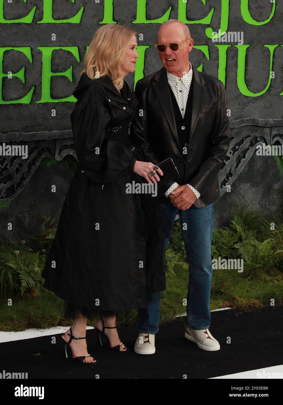 London, UK. Catherine O’Hara and Michael Keaton at the Beetlejuice