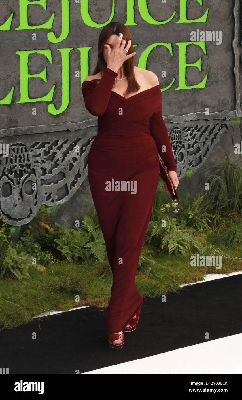 London, UK. Monica Bellucci at the Beetlejuice Beetlejuice UK premiere